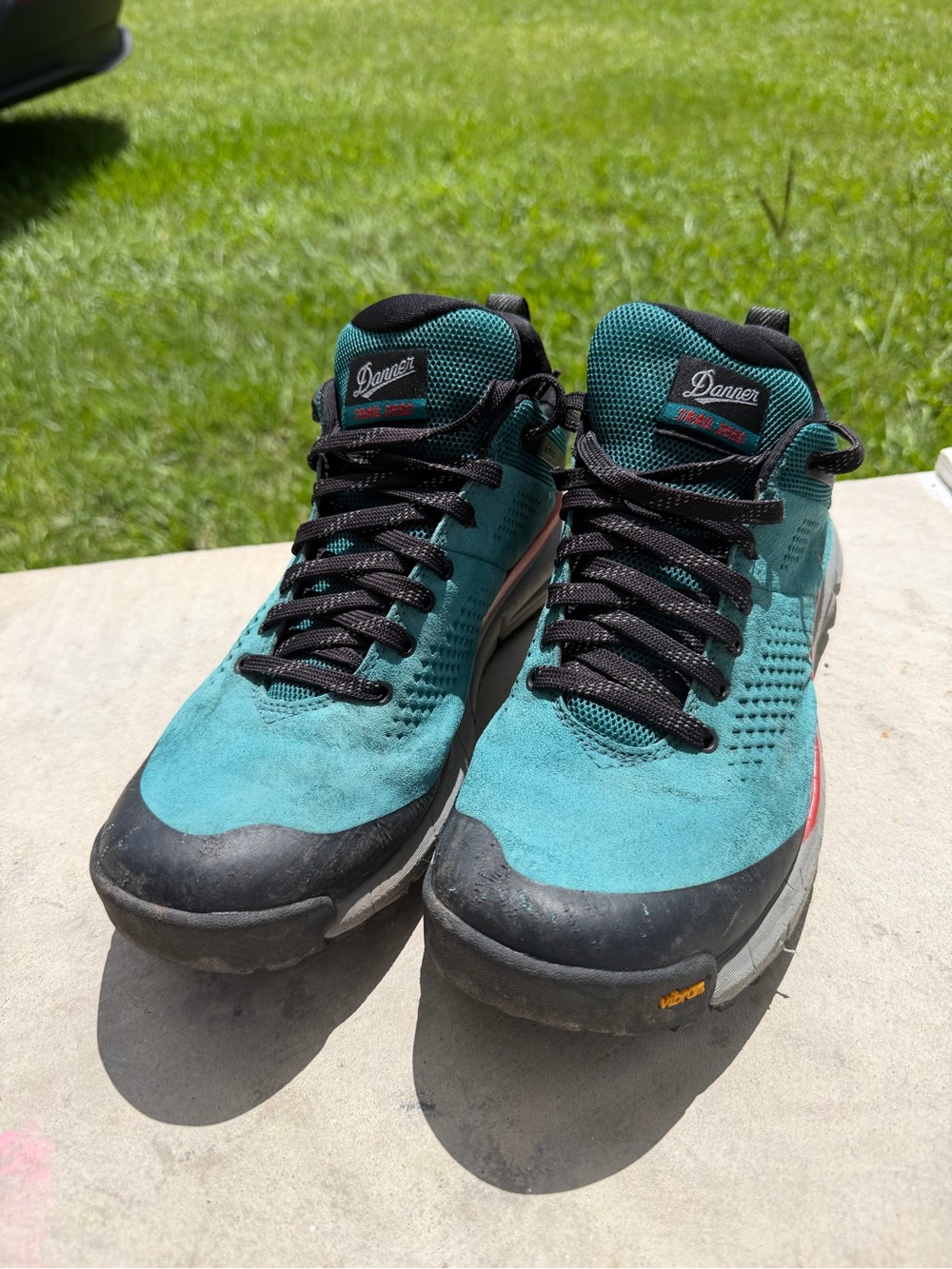 Danner Women’s Teal and Black Mid-Top Hiking Boots